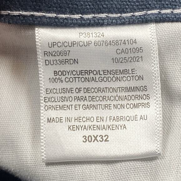 Dickies Jeans Mens 30X32 Dark Blue Relaxed Fit Straight Leg Carpenter Workwear - Picture 4 of 5